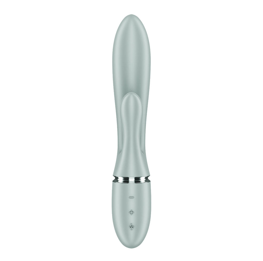 Satisfyer Pearl Bunny 2 silicone rabbit vibrator with rotating pearls and an external arm