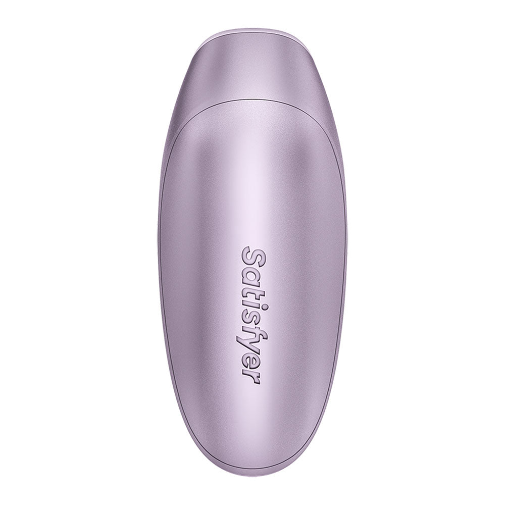 Rear view of purple Satisfyer Love Breeze Battery Series