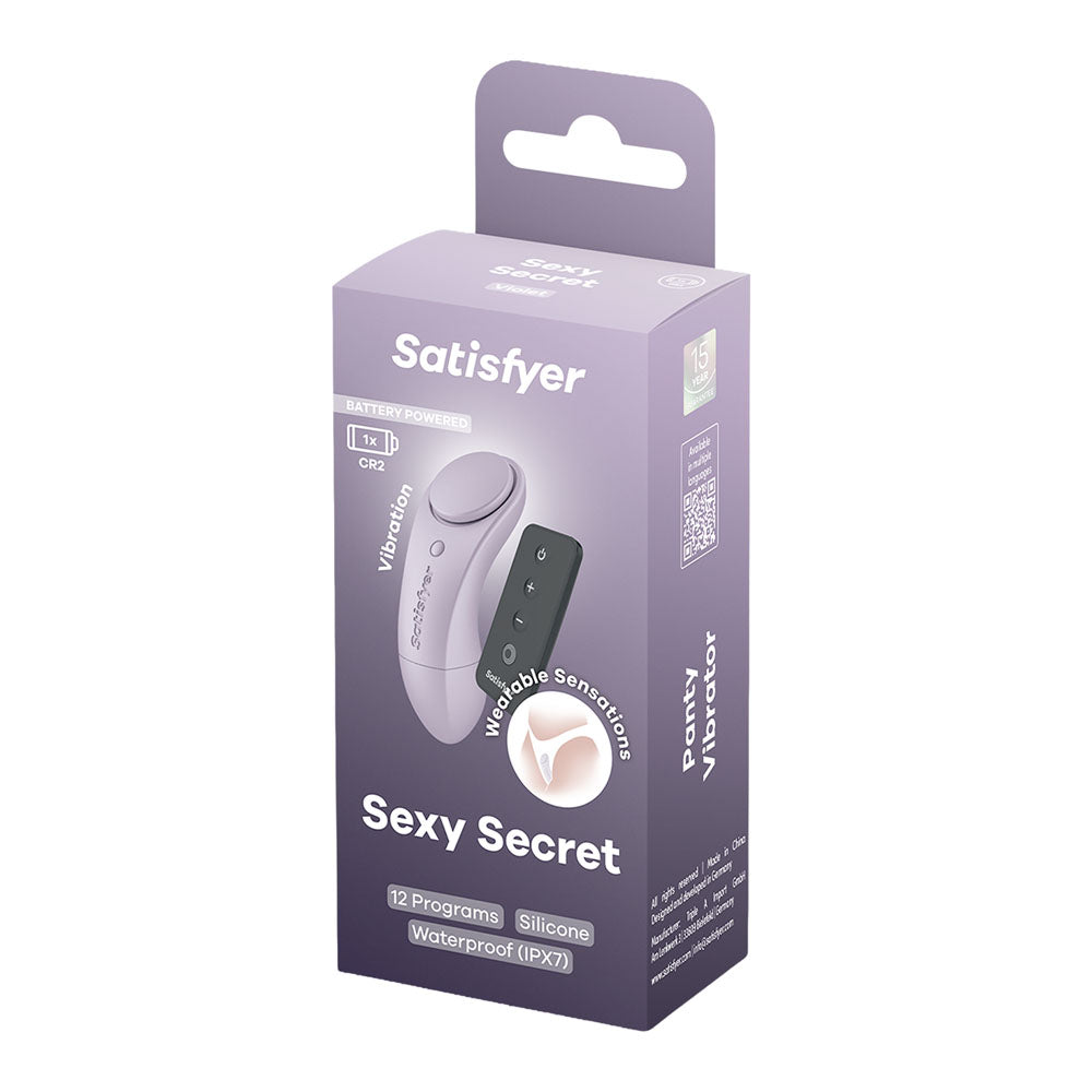 Satisfyer Sexy Secret Battery Series lavender panty vibrator, product image 8