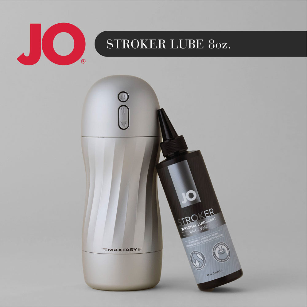 JO Stroker Lube 240ml thick water-based lubricant with precision dispensing tip
