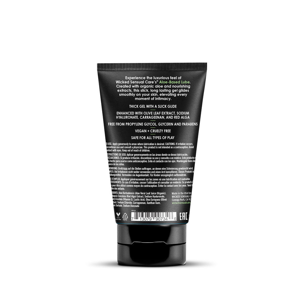 Wicked Aloe water-based personal lubricant 120ml tube