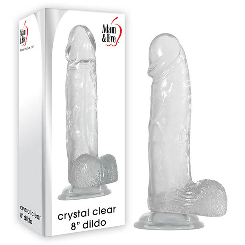 Adam & Eve Crystal Clear 21cm Dildo | The Love Boulevard