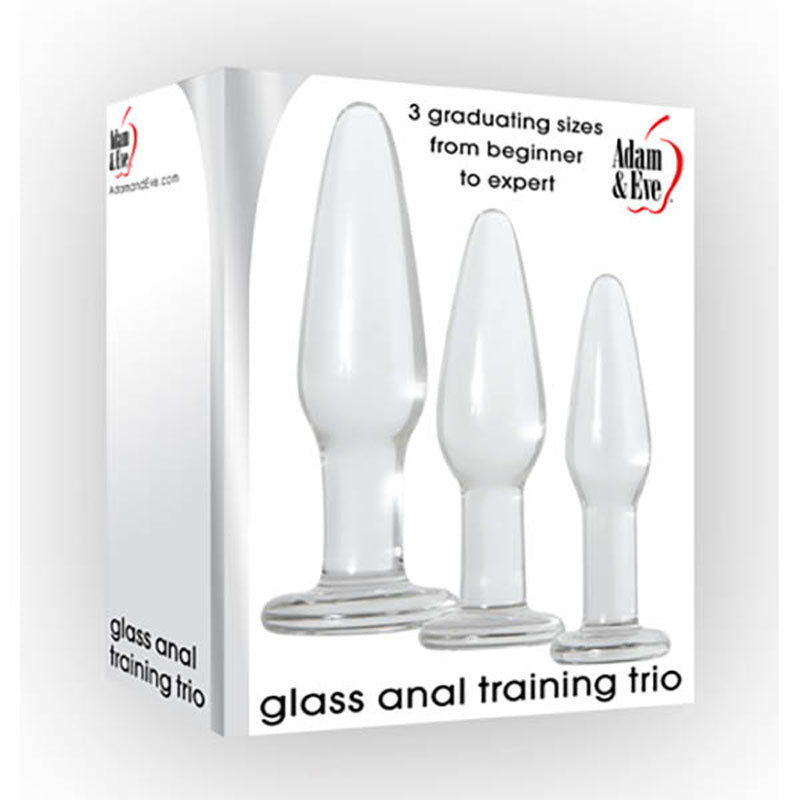Adam & Eve Glass Anal Training Trio | The Love Boulevard