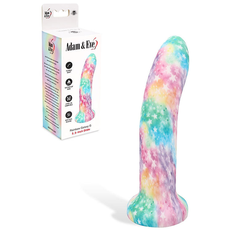 Adam & Eve Rainbow Galaxy G Dildo | The Love Boulevard