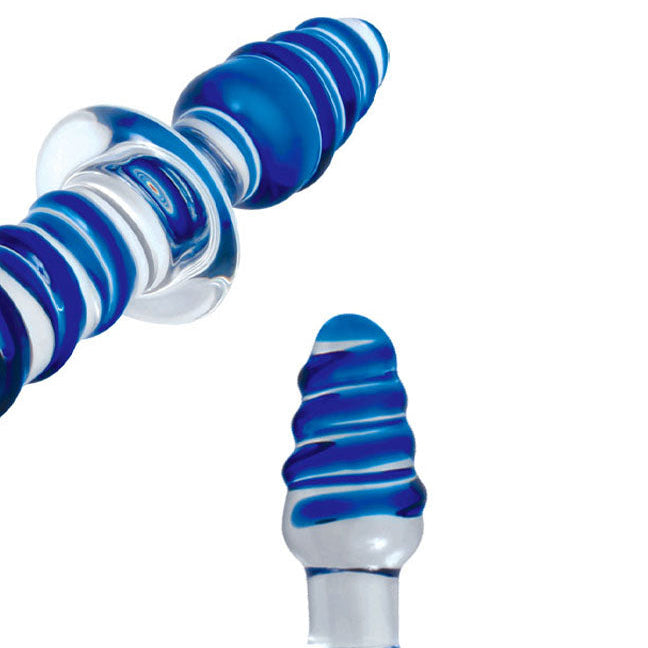 Adam & Eve Twisted Love Glass Dildo | The Love Boulevard