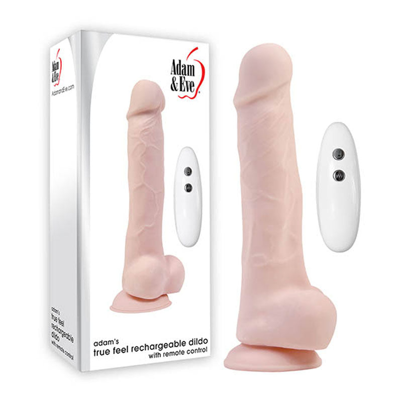 Adam’s True Feel Rechargeable Vibrating Dildo | The Love Boulevard