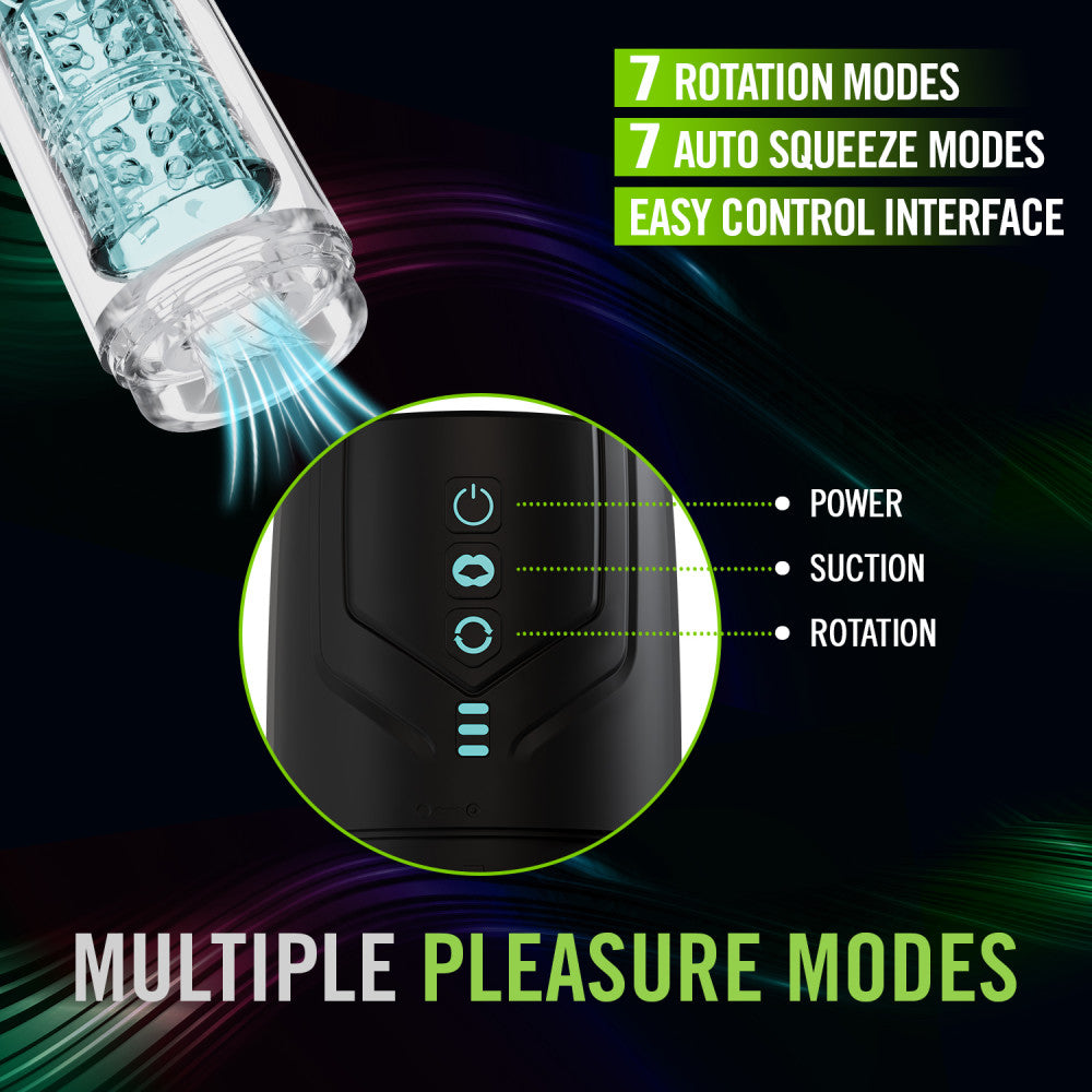 M For Men Whirlwind Pro Rotating & Sucking Auto Stroker | The Love Boulevard