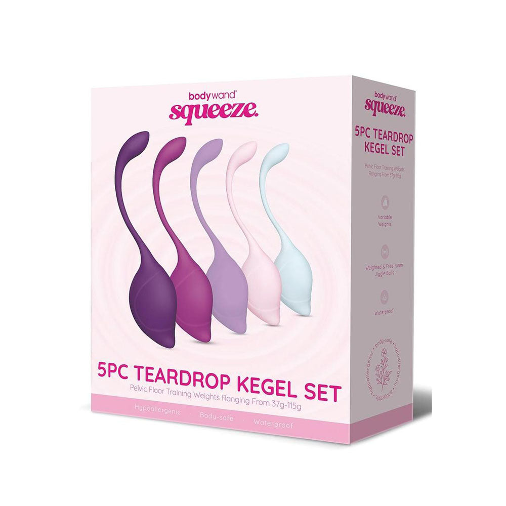 Bodywand Squeeze 5-Piece Teardrop Kegel Set | The Love Boulevard