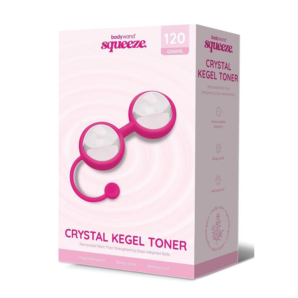 Bodywand Squeeze Crystal Glass Kegel Toner 2 x 55g | The Love Boulevard