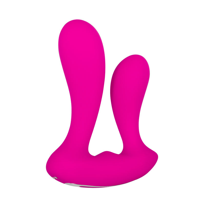 Adam and Eve Dual Entry Vibrator with rechargeable wireless remote in pink
