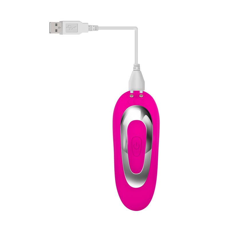 Adam and Eve Dual Entry Vibrator with rechargeable wireless remote in pink