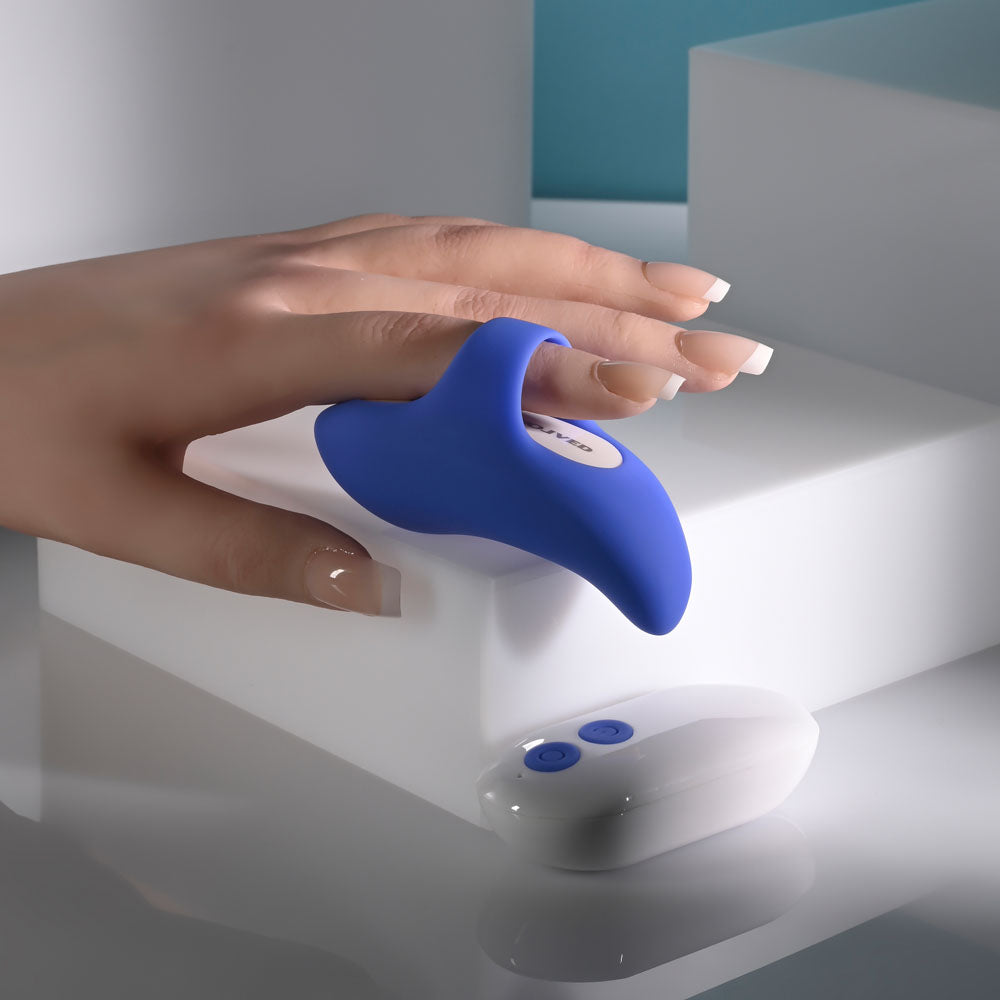 Evolved Take Your Pick blue rechargeable bullet set with three silicone sleeves and remote