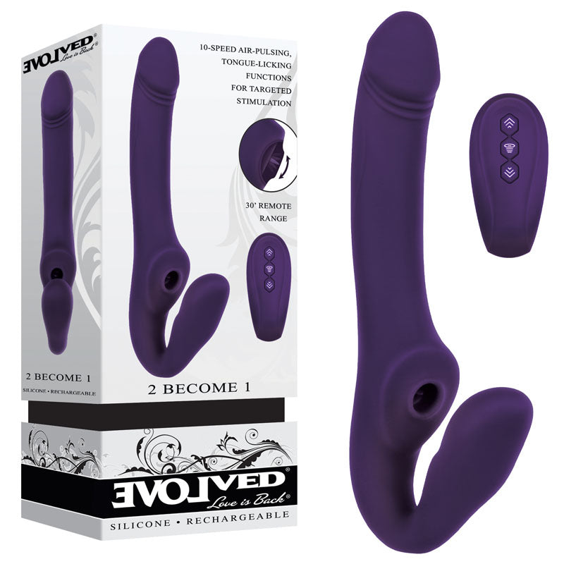 Evolved 2 Become 1 Strapless Strap-On Vibrator 23.5cm | The Love Boulevard