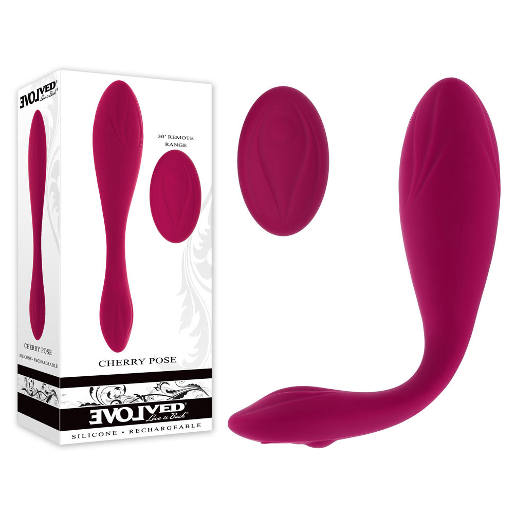 Evolved Cherry Pose Flexible USB Vibrator | The Love Boulevard