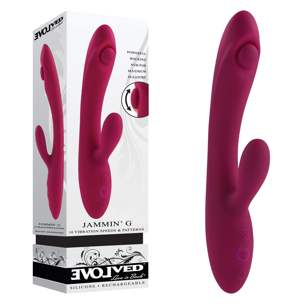 Evolved JAMMIN’ G Rechargeable Rabbit Vibrator | The Love Boulevard