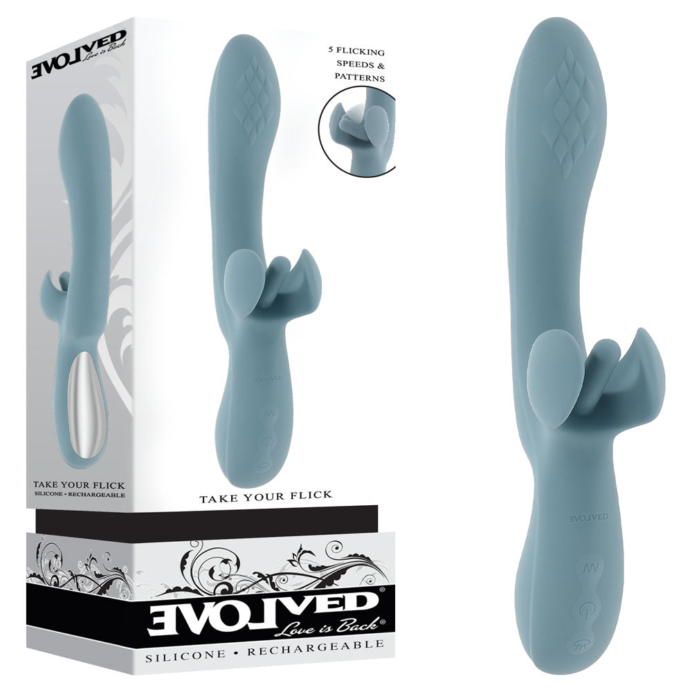 Evolved Take Your Flick Clitoral Dual Vibrator | The Love Boulevard