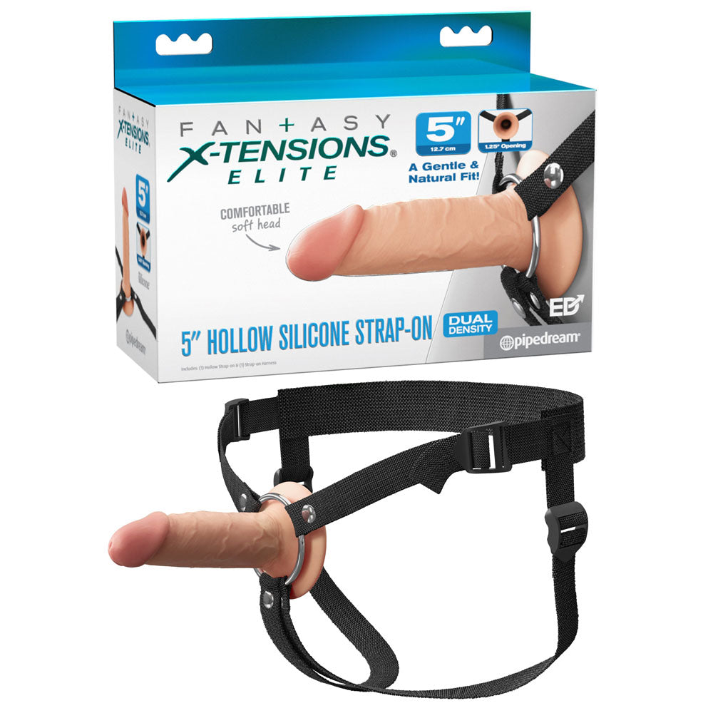 Fantasy X-Tensions Elite 5" Silicone Hollow Strap-On | The Love Boulevard