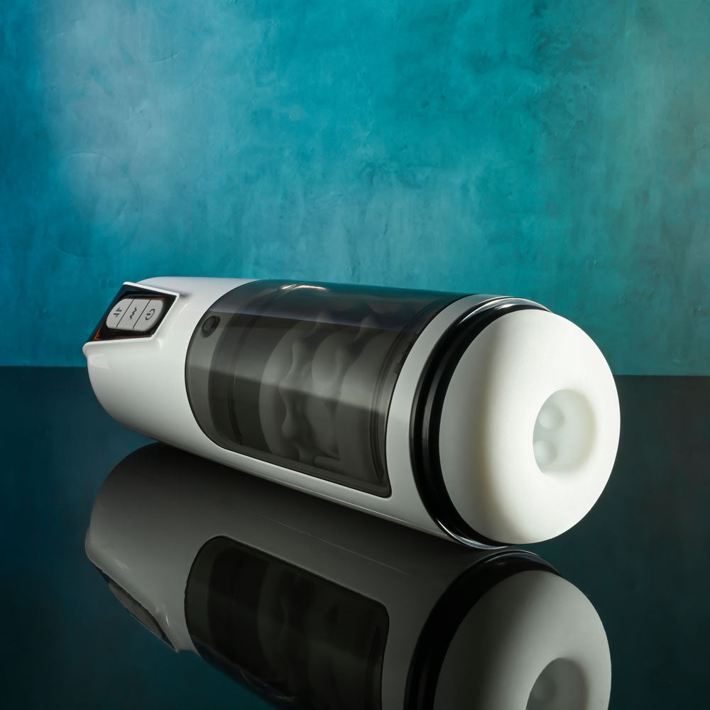 Get Your Stroke On rechargeable thrusting and vibrating automatic masturbator — product view 3
