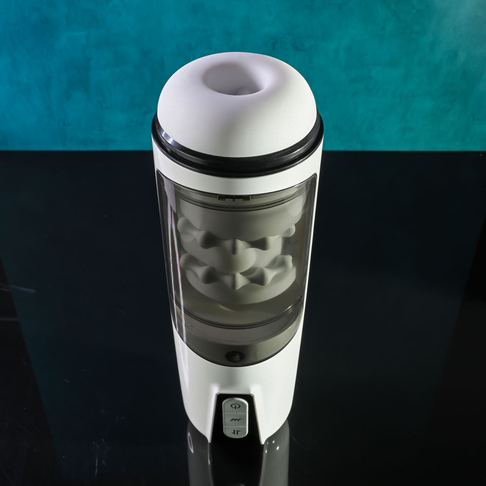 Get Your Stroke On rechargeable thrusting and vibrating automatic masturbator — product view 5