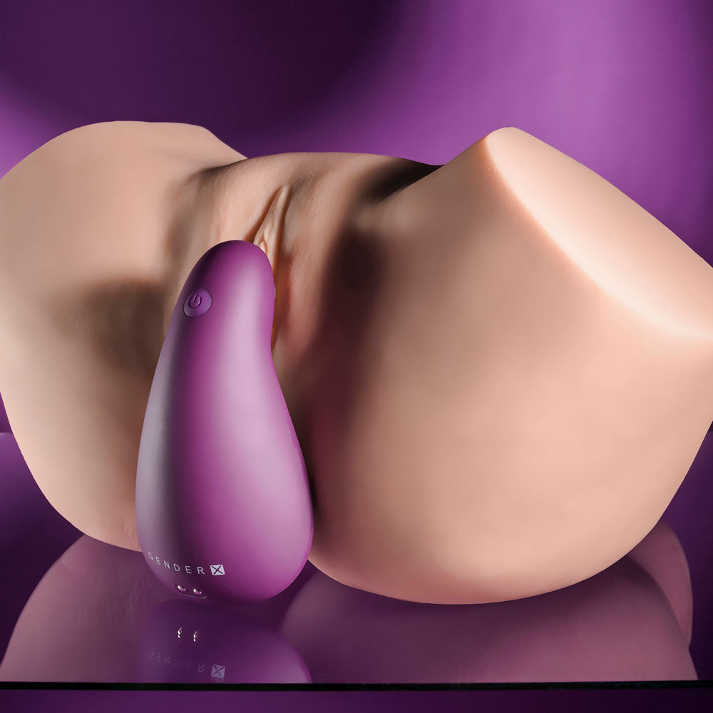 BJ Buddy rechargeable cupped vibrator in purple