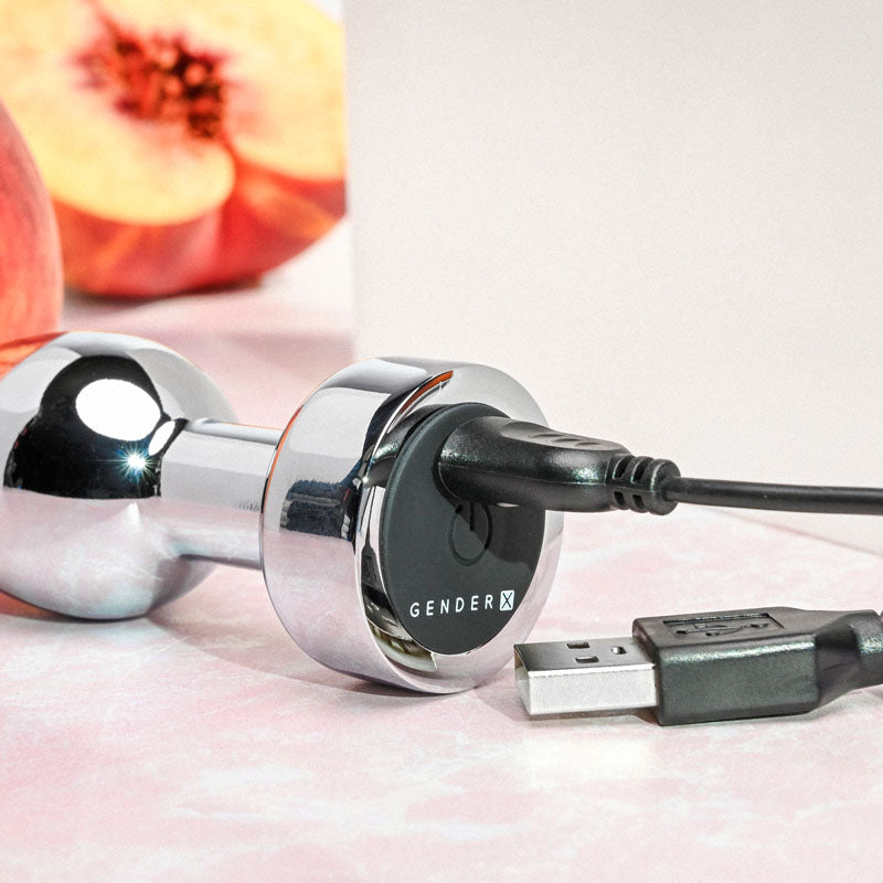 Gender X Rockin' Metal Plug 9.3cm Vibrating Butt Plug | The Love Boulevard