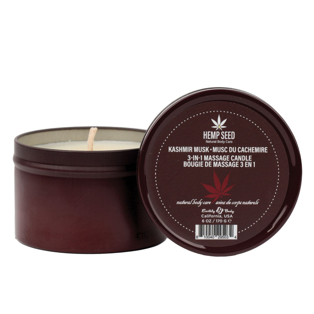 Earthly Body Kashmir Musk 3-in-1 massage candle 170g