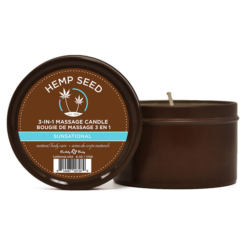 Earthly Body Sunsational 3-in-1 massage candle 170g