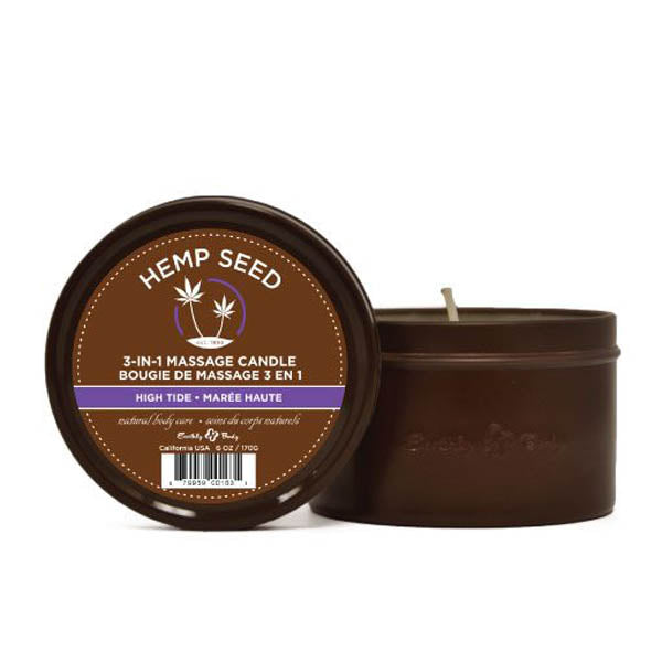 Earthly Body High Tide coconut lime verbena 3-in-1 massage candle 170g