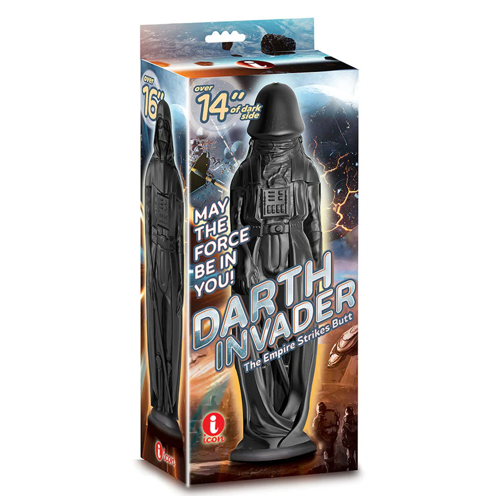 Icon Brands Darth Invader black 35.5cm fantasy dildo with suction base