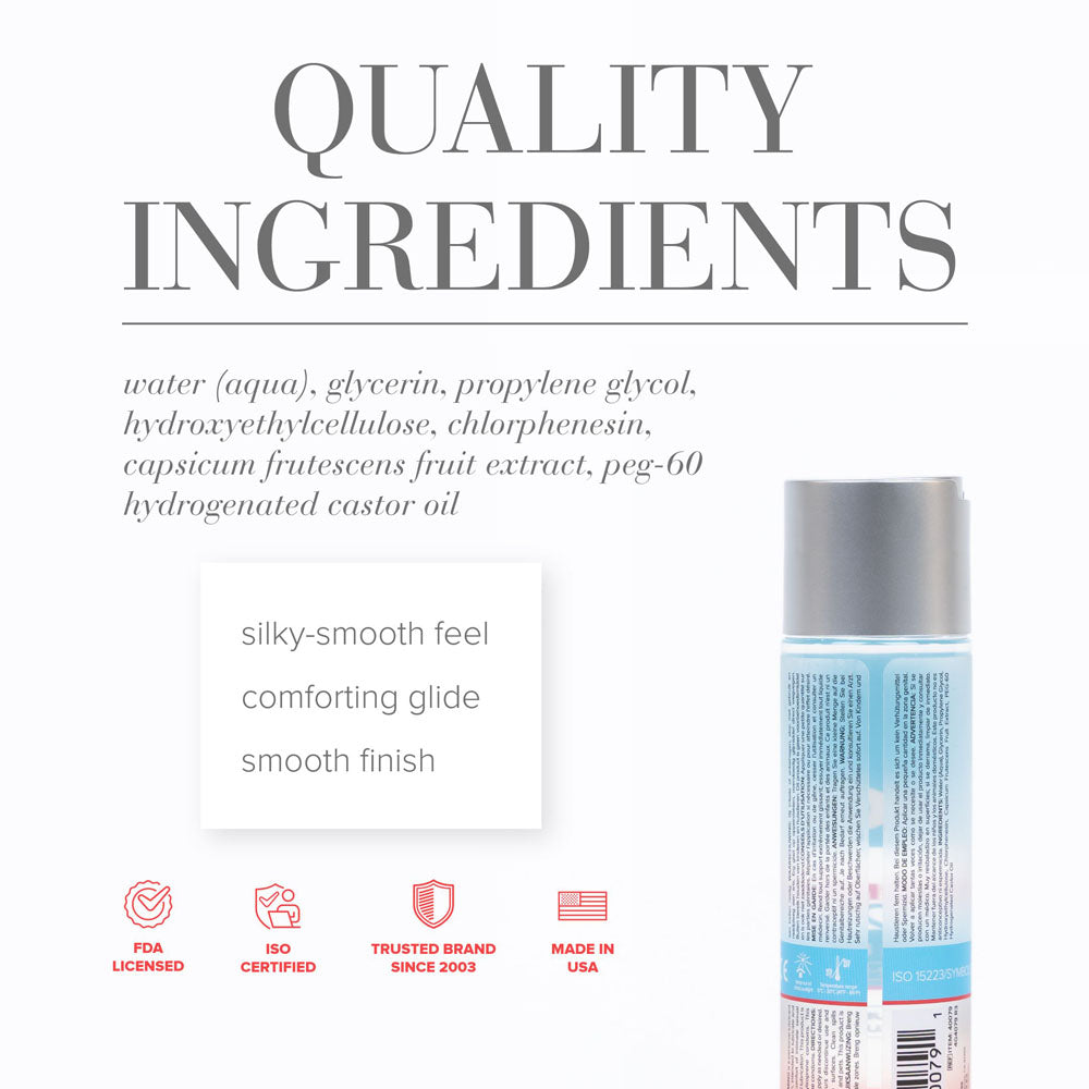 JO H2O Warming Water-Based Lubricant 120ml | The Love Boulevard