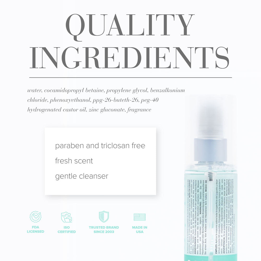 JO Misting Toy Cleaner With Quick-Clean Spray 120ml | The Love Boulevard