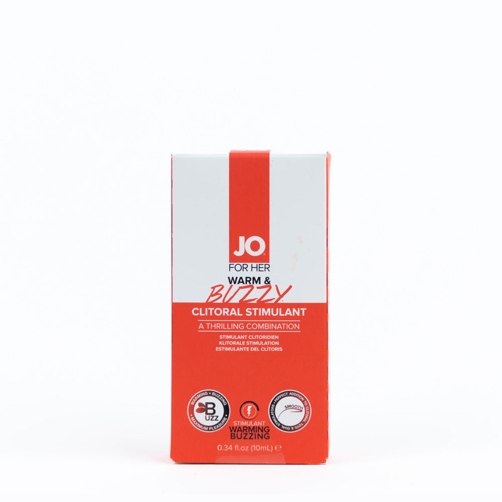 JO Warm & Buzzy Warming Clitoral Gel 10ml | The Love Boulevard