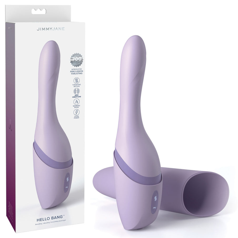 JimmyJane Hello Bang Warming Thrusting Vibrator | The Love Boulevard