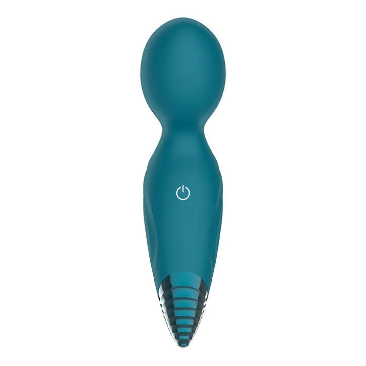 Adam & Eve Dew Drop green rechargeable mini wand massager