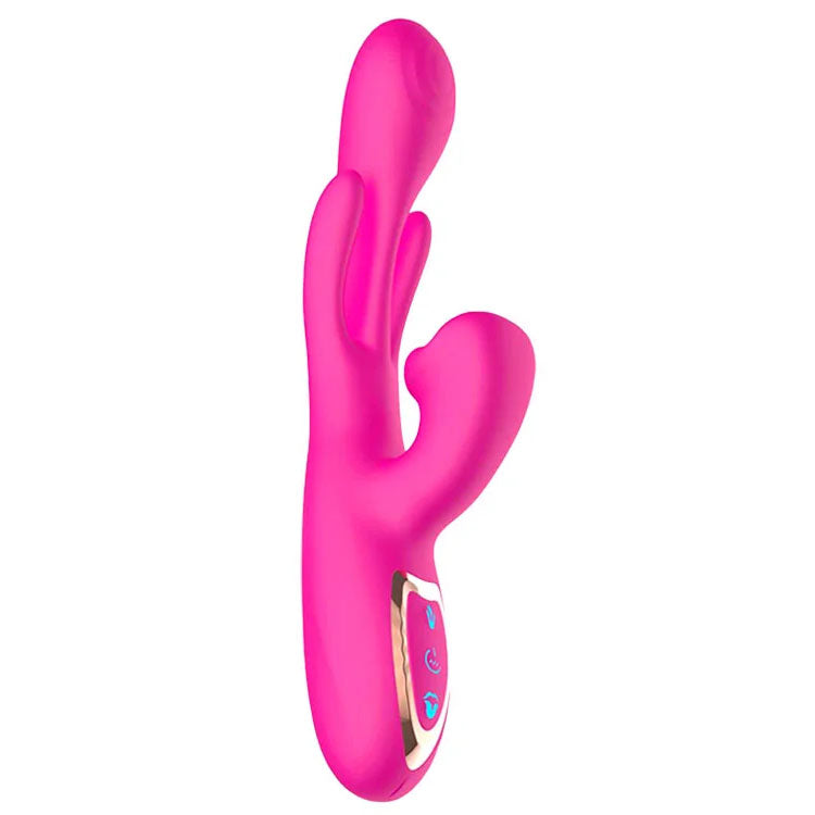 Adam & Eve Hyper Wave pink rabbit vibrator 22.9cm – product view 2