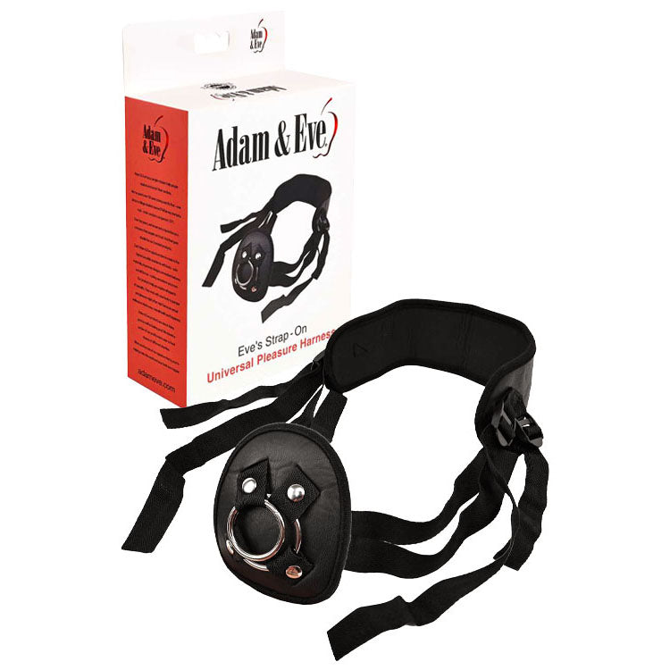 Adam & Eve Eve’s black adjustable strap-on harness