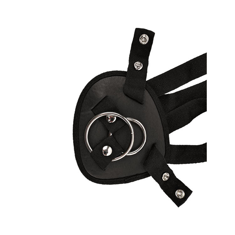 Adam & Eve Eve’s black adjustable strap-on harness – product view 5