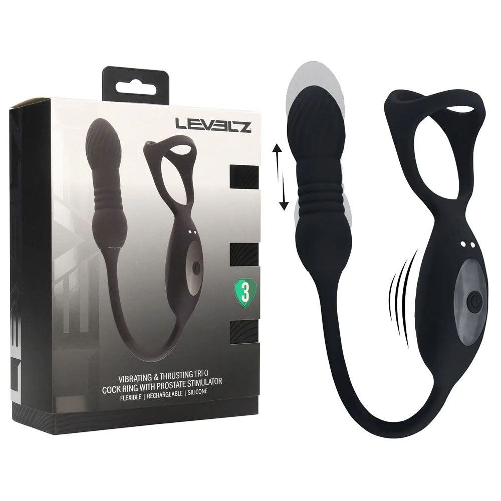 LEVELZ Tri-O Vibrating & Thrusting Cock Ring | The Love Boulevard