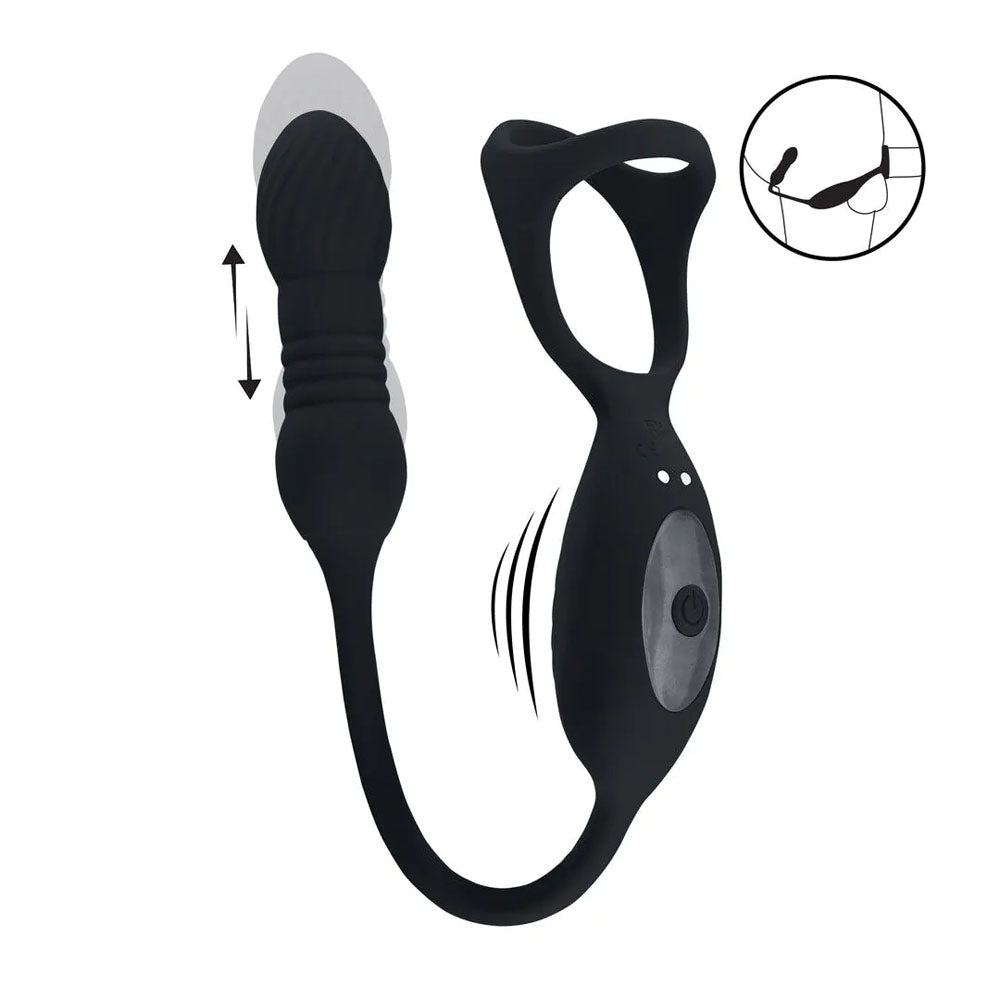 LEVELZ Tri-O Vibrating & Thrusting Cock Ring | The Love Boulevard