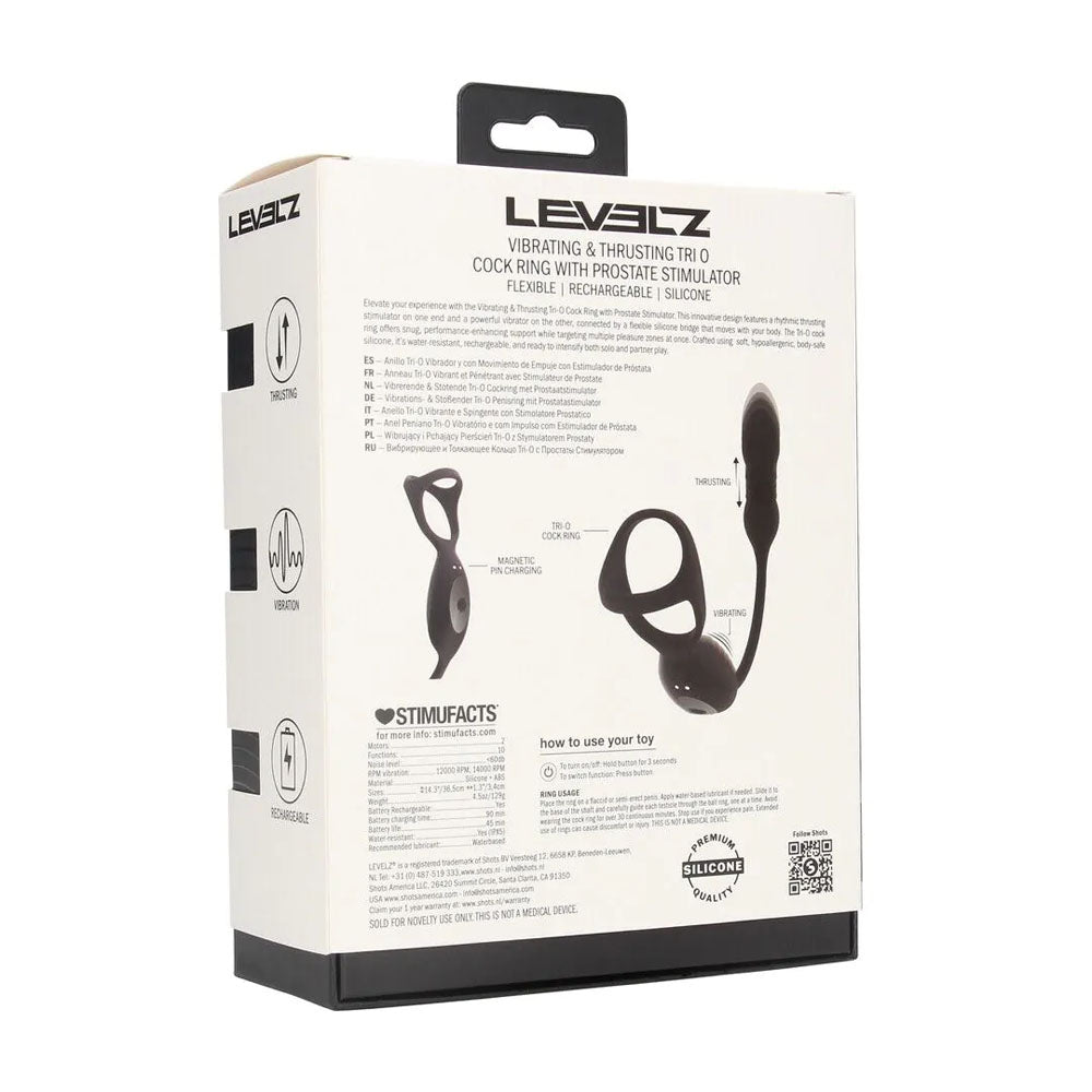 LEVELZ Tri-O Vibrating & Thrusting Cock Ring | The Love Boulevard