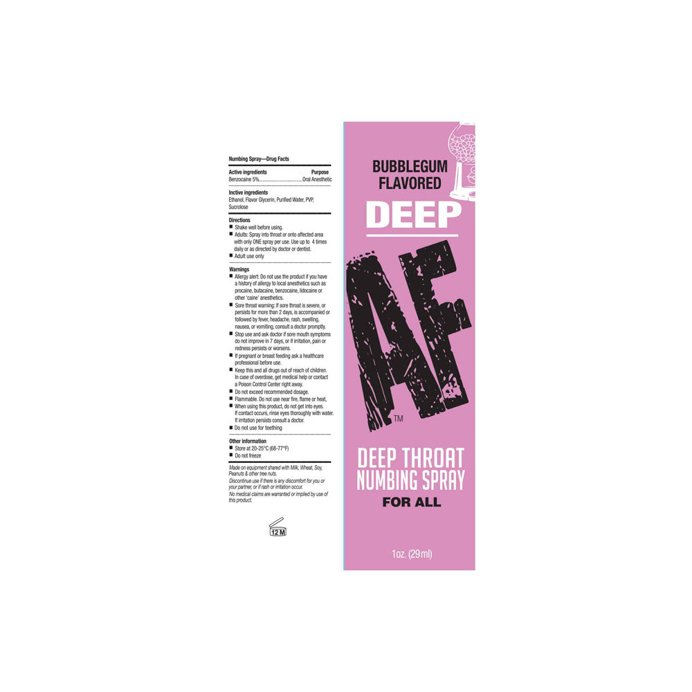 Deep AF Flavoured Oral Spray, 29ml