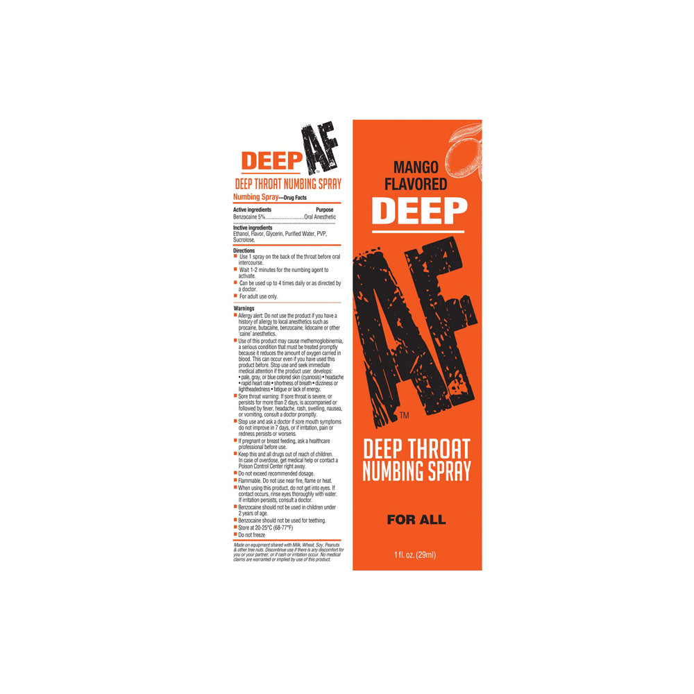 Deep AF Flavoured Oral Spray, 29ml