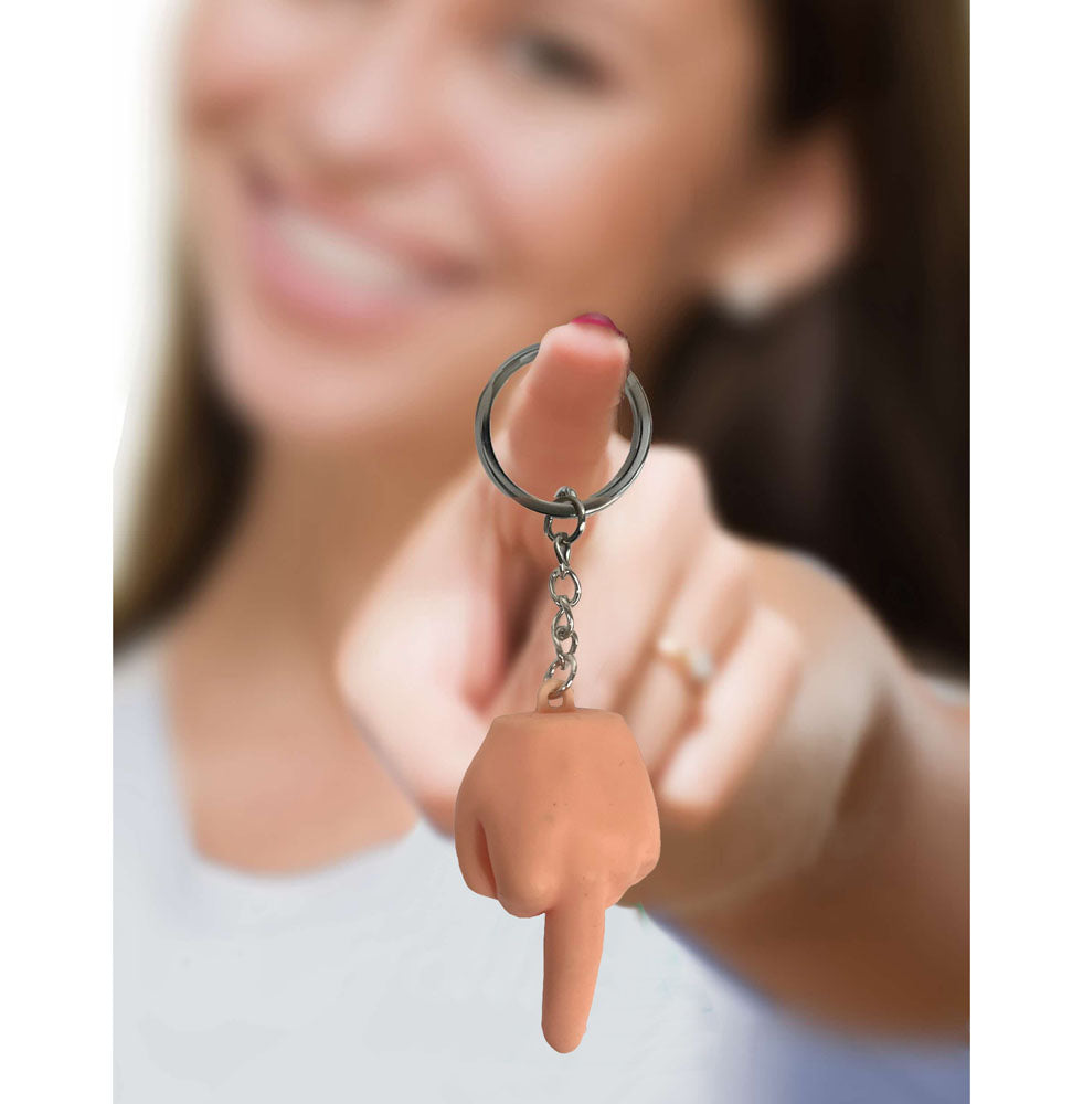 Little Genie Super Fun Squishy FU Finger novelty keychain