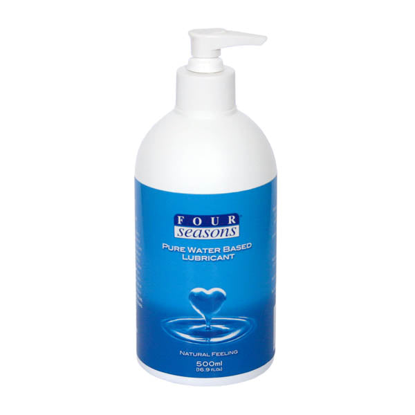 Four Seasons water-based personal lubricant 500ml pump pack bottle