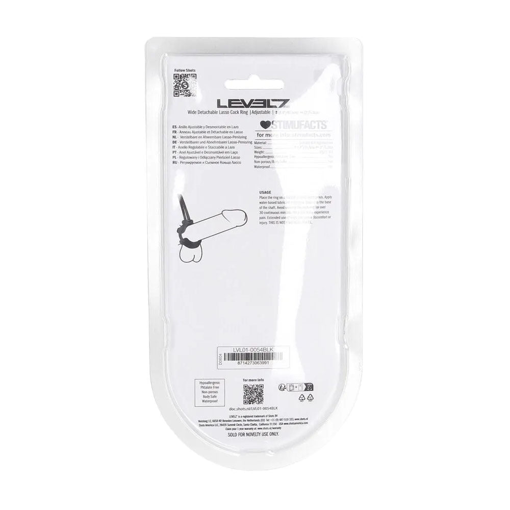 Levelz Detachable Lasso Adjustable Cock Ring | The Love Boulevard