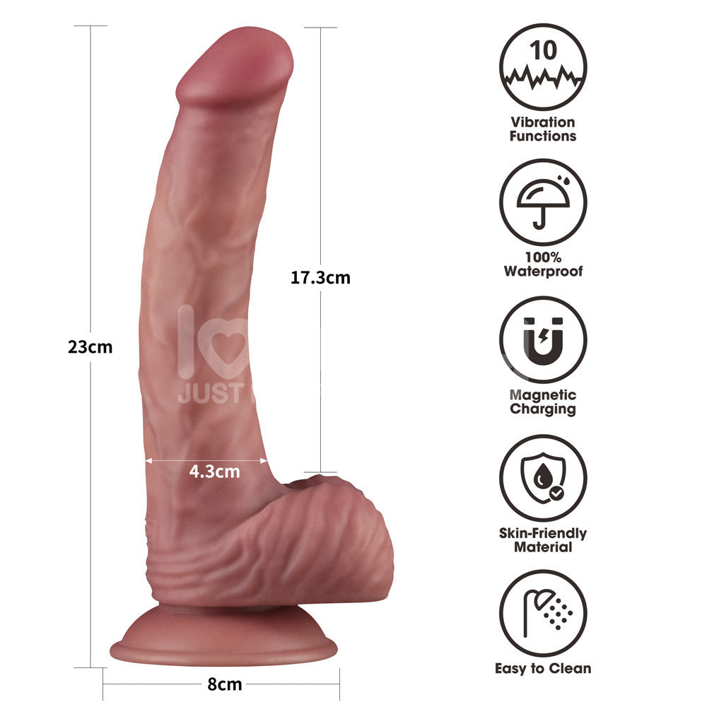 Lovetoy Dual Density Power Cock Vibrating Dildo | The Love Boulevard