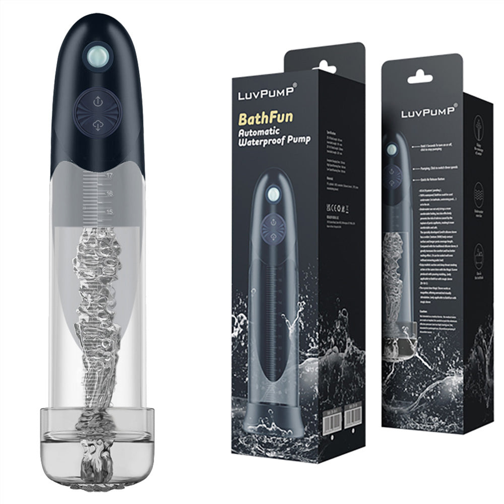 LuvPump BathFun Waterproof Automatic Penis Pump | The Love Boulevard