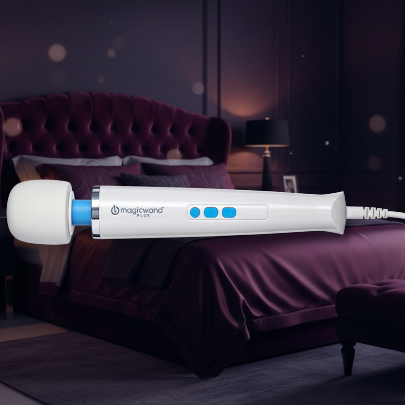 Magic Wand Plus White Mains Powered Massage Wand | The Love Boulevard