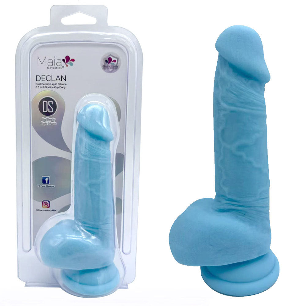 Maia Declan Dual Density Blue Dildo 16.5cm | The Love Boulevard