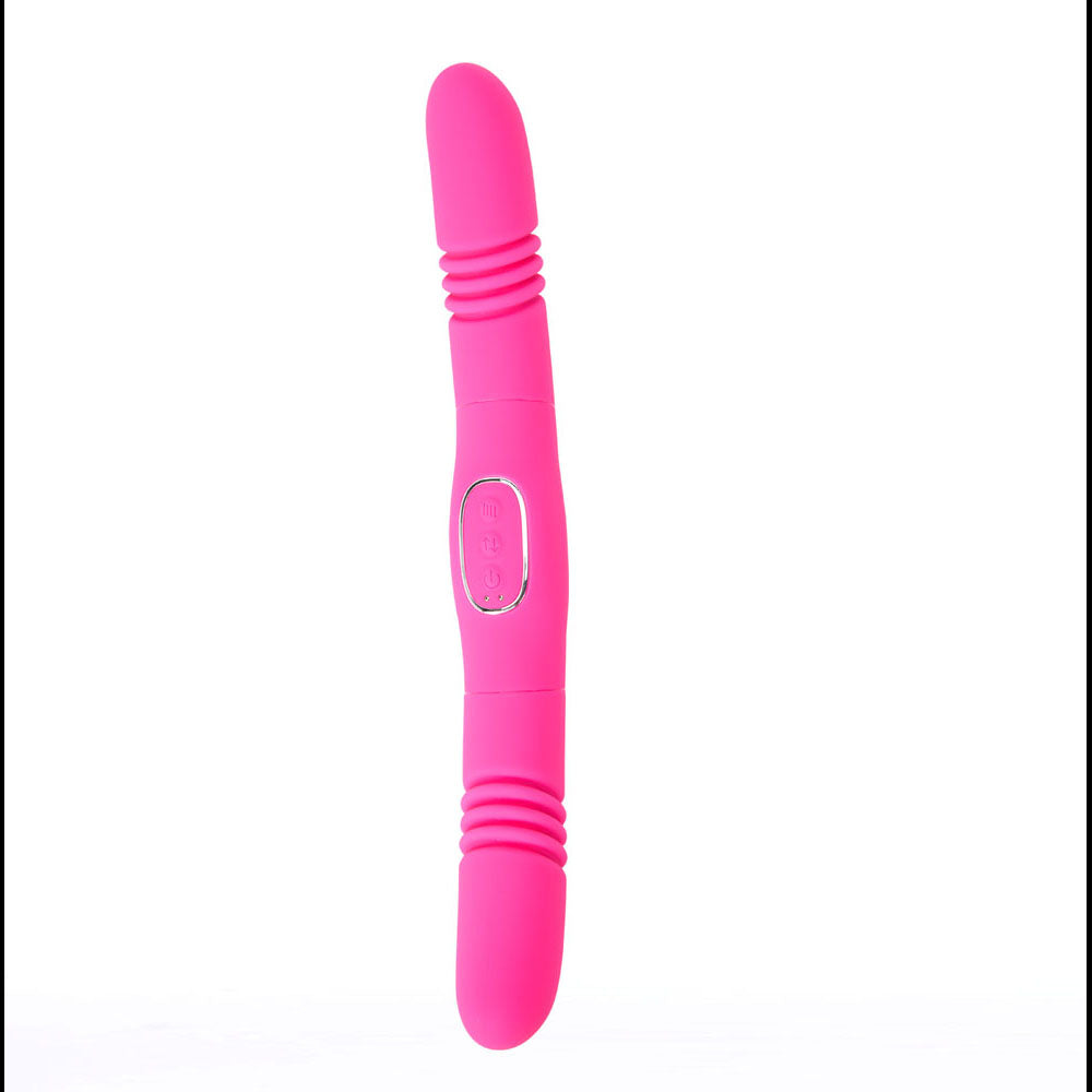 Maia Zena Pink Dual Thrusting Vibrator | The Love Boulevard